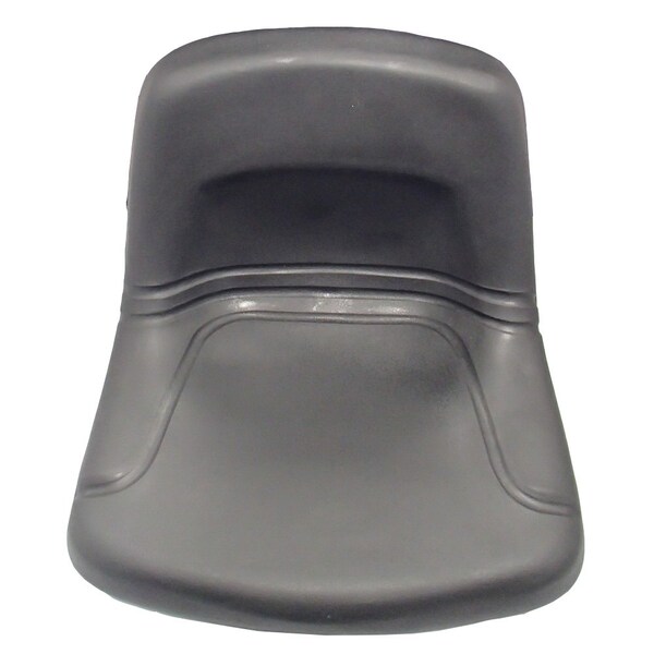 High Back Steel Pan Seat Black Talon Black Vinyl 15500-BK